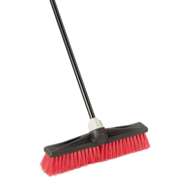 Heavy-Duty Floor Scrubbing Brush with Handle